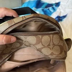 Coach Tan and Cream Backpack Coach backpack women tan - Gem main image 3
